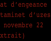 etat d'engeance